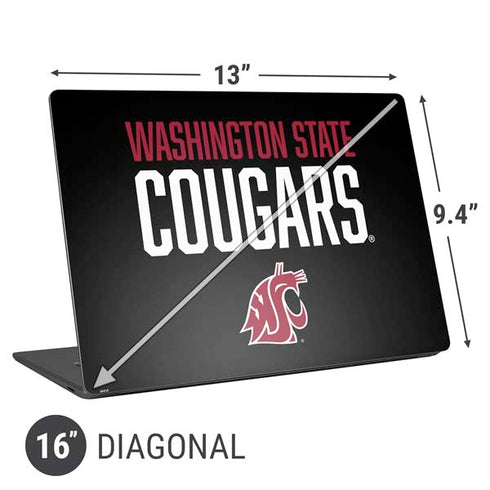 Washington State University Cougars Universal Laptop 16in (13 x 9.4in) Skin